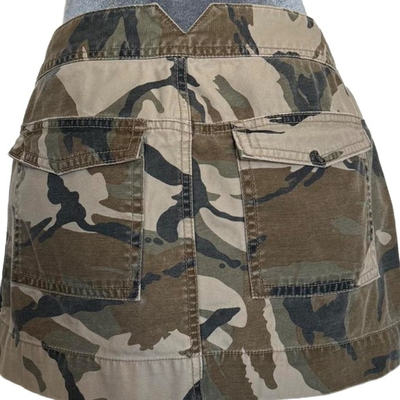 Mossimo Denim Vintage Camouflage Low Rise Grunge Mini Size Small - Picture 4 of 8